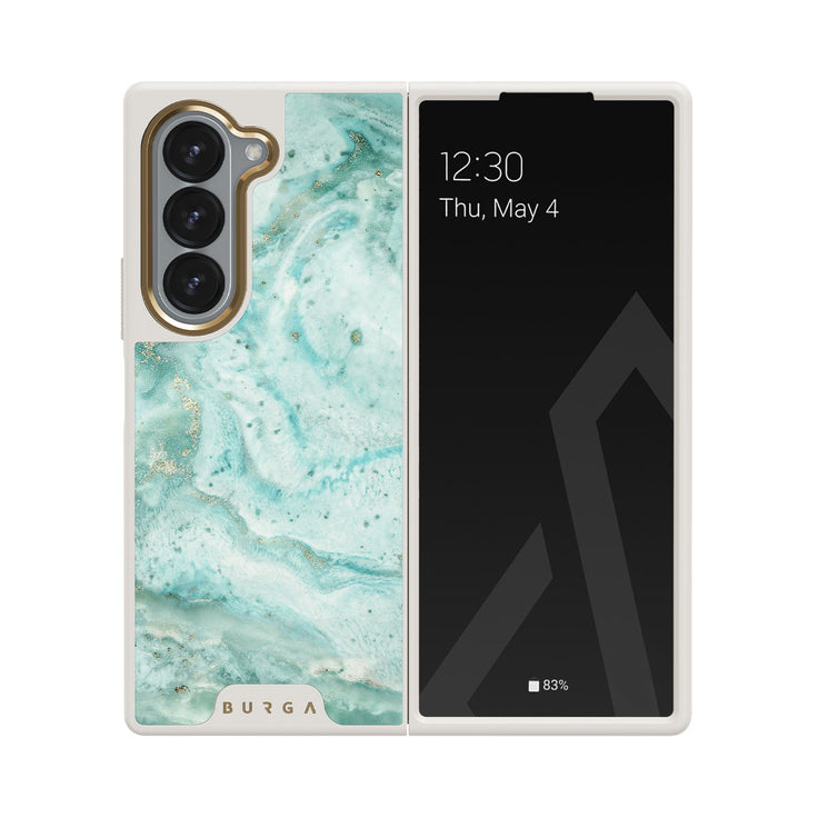 Uluwatu Waves - Teal Samsung Galaxy Z Fold 6 Case