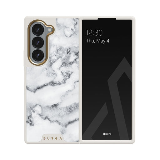 White Winter - Classy Marble Samsung Galaxy Z Fold 6 Case